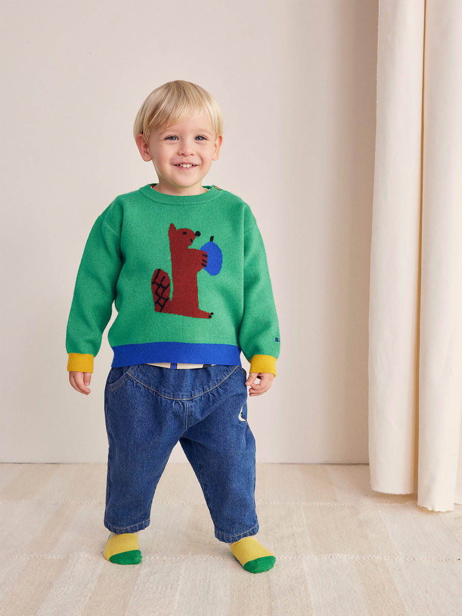 Baby Hungry Squirrel Sweater