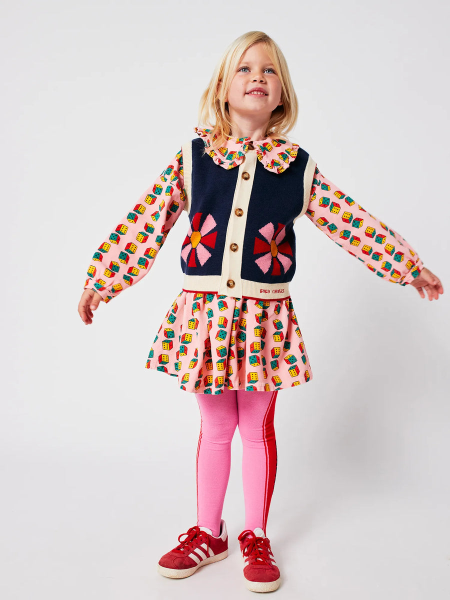 Bobo Choses Color Block Pink Strumpfhose für Kinder