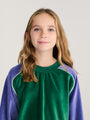 Welurowe spodnie Kids Color Block