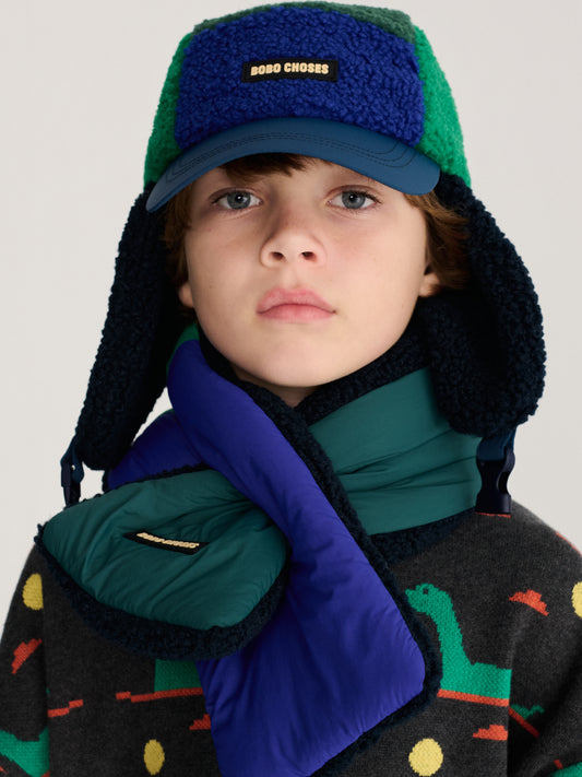 Ocieplana czapka pilotka Kids Bobo Choses Color Block