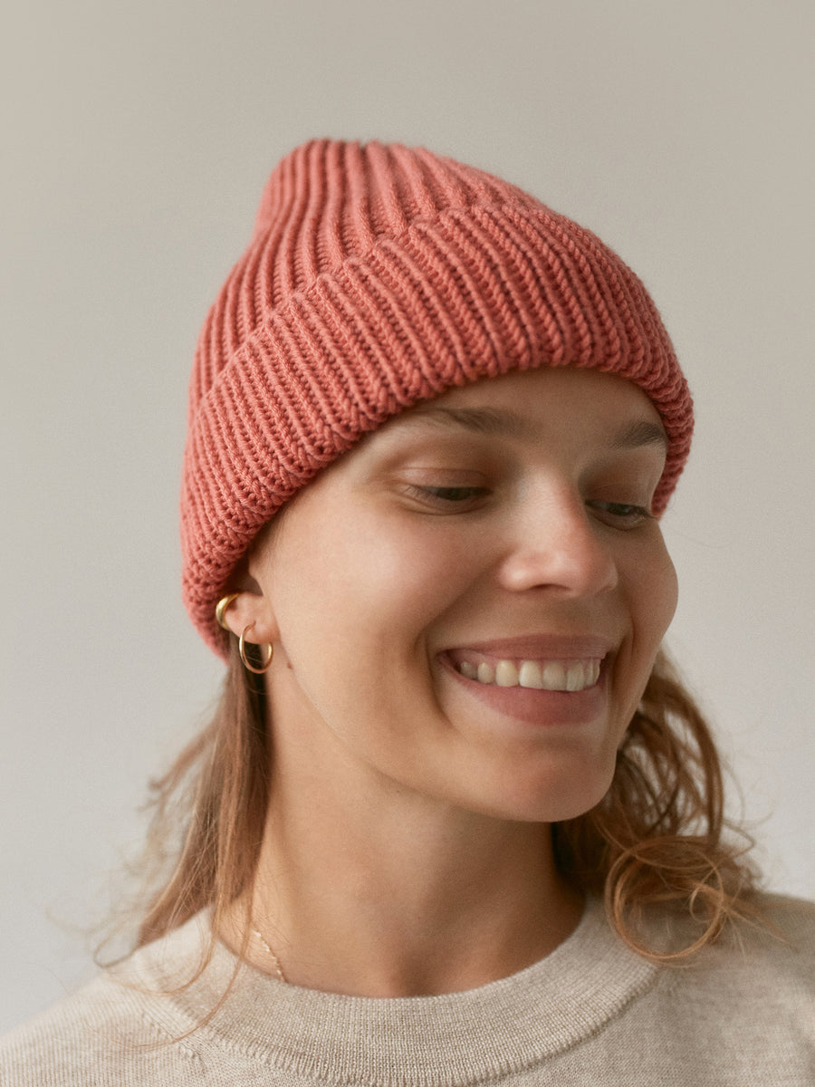 Chunky merino wool hat