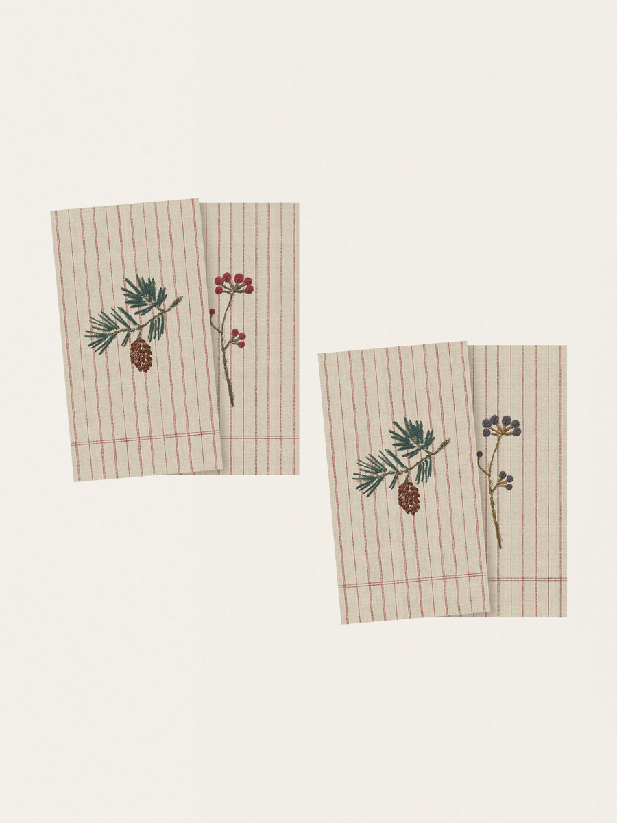 Christmas Napkins Brindille de noel
