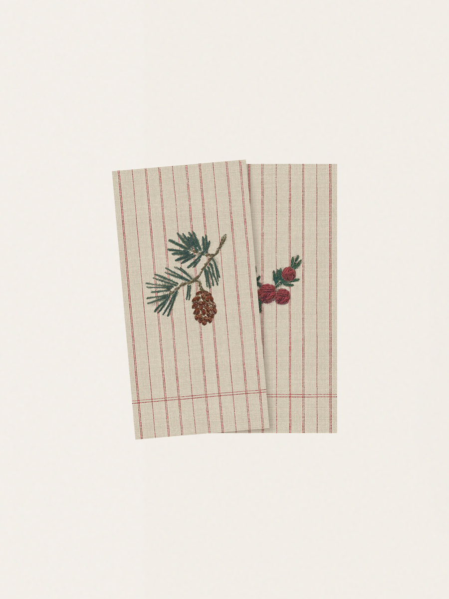 Christmas Napkins Brindille de noel