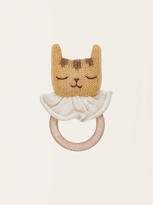 Teether with rattle