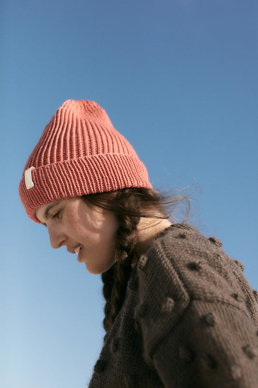 Chunky merino wool hat