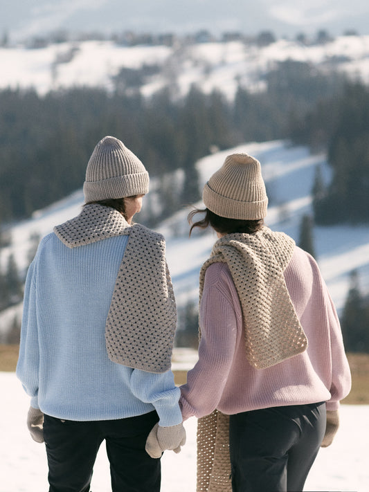 Chunky merino wool hat