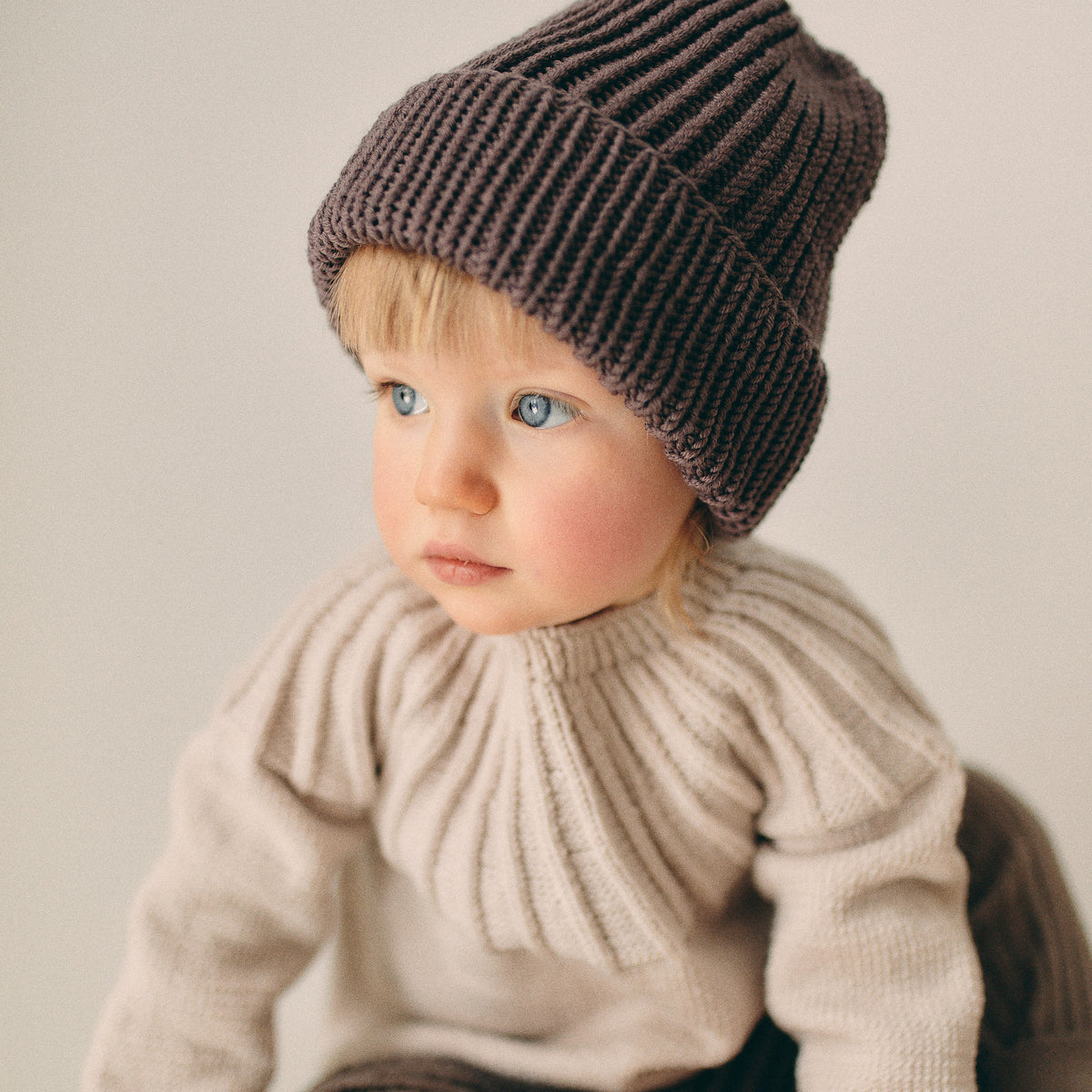 Chunky merino wool hat