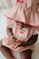 Ellie Amour Stripe Wide Brim Hat