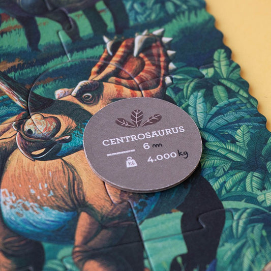 Puzzle mit Beobachtungsspiel Zeitalter der Dinosaurier 100 Teile.