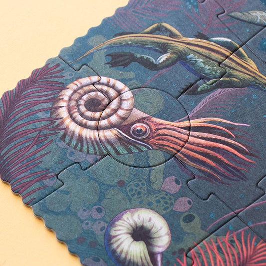 Puzzle mit Beobachtungsspiel Zeitalter der Dinosaurier 100 Teile.