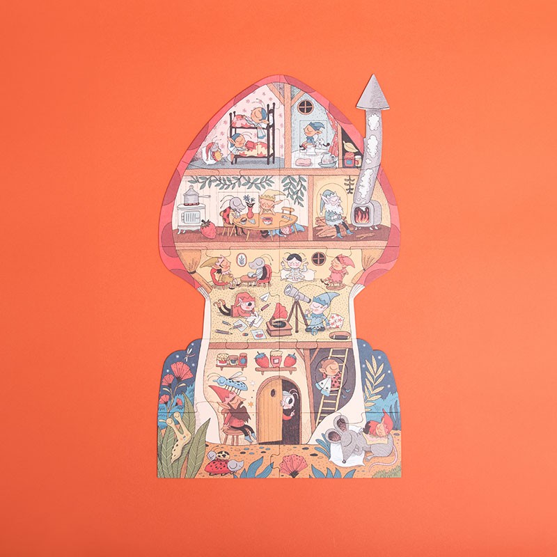 Doppelseitiges Puzzle „Süße Träume“, 18 Teile