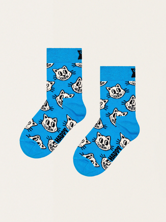 Katzenblaue Kindersocken
