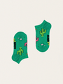 Kaktus-Socken, 2er-Pack, kurze Kindersocken