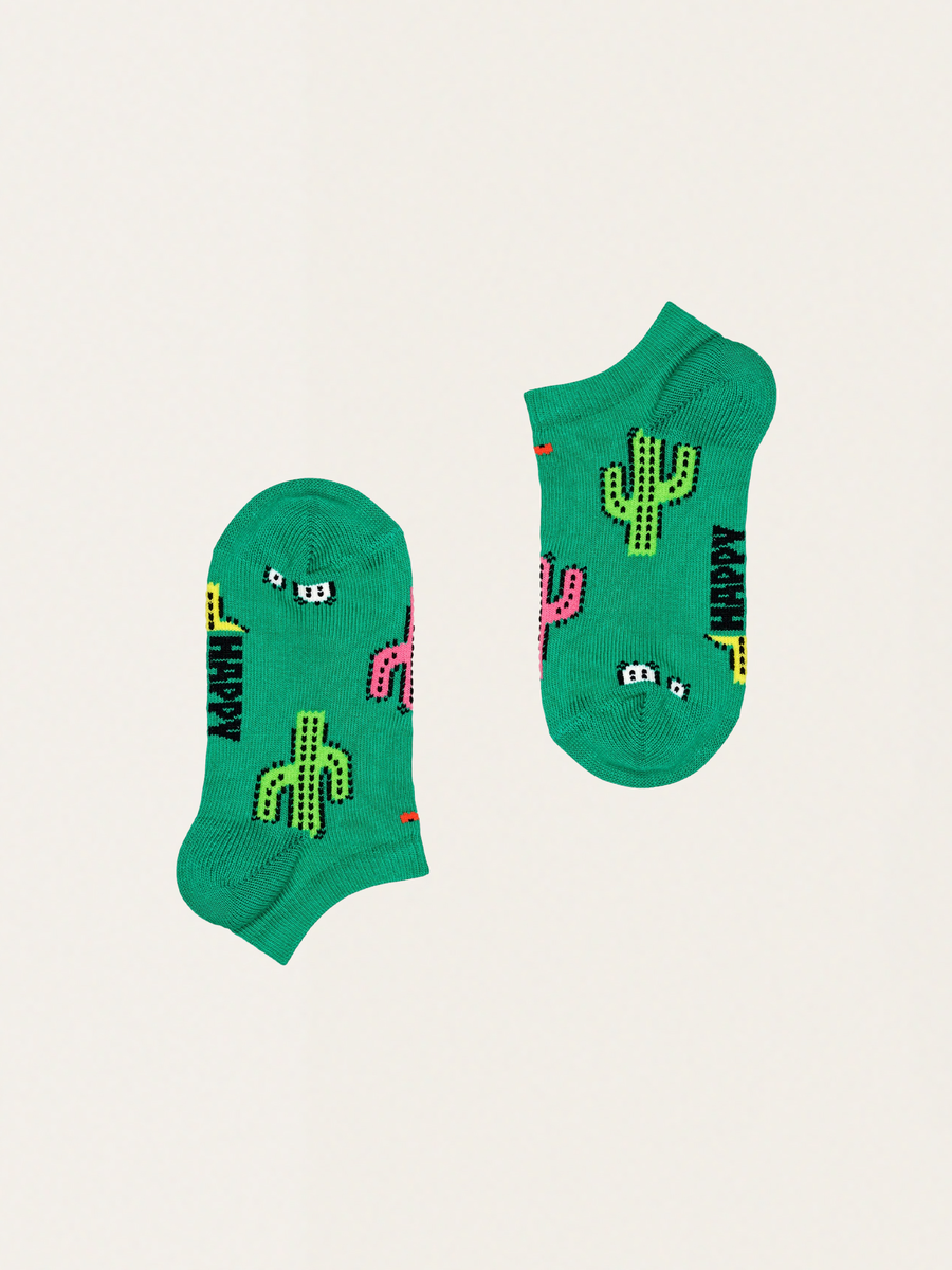 Kaktus-Socken, 2er-Pack, kurze Kindersocken