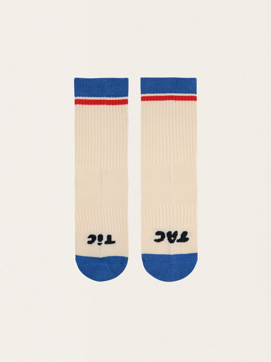Kids Tic Tac Toe Color Block Long Socks