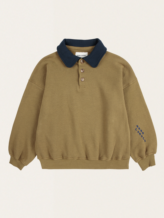 Kids Bobo Choses cotton polo sweatshirt