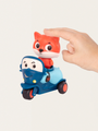 Set of 3 soft cars with passengers