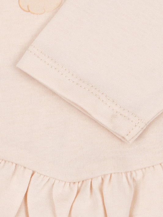 Rüschenbluse aus Baumwolle mit Katzenmotiv