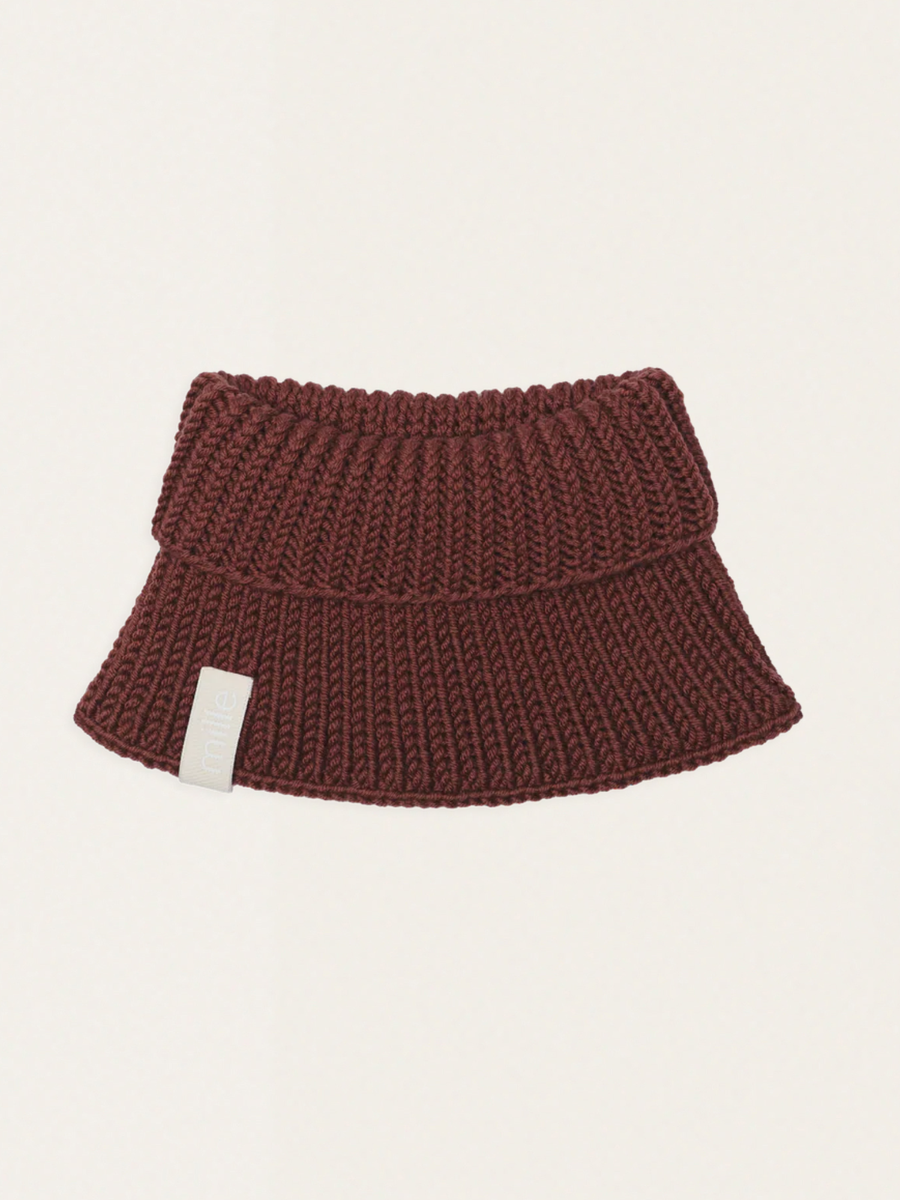 Hot Chocolate chunky merino wool scarf