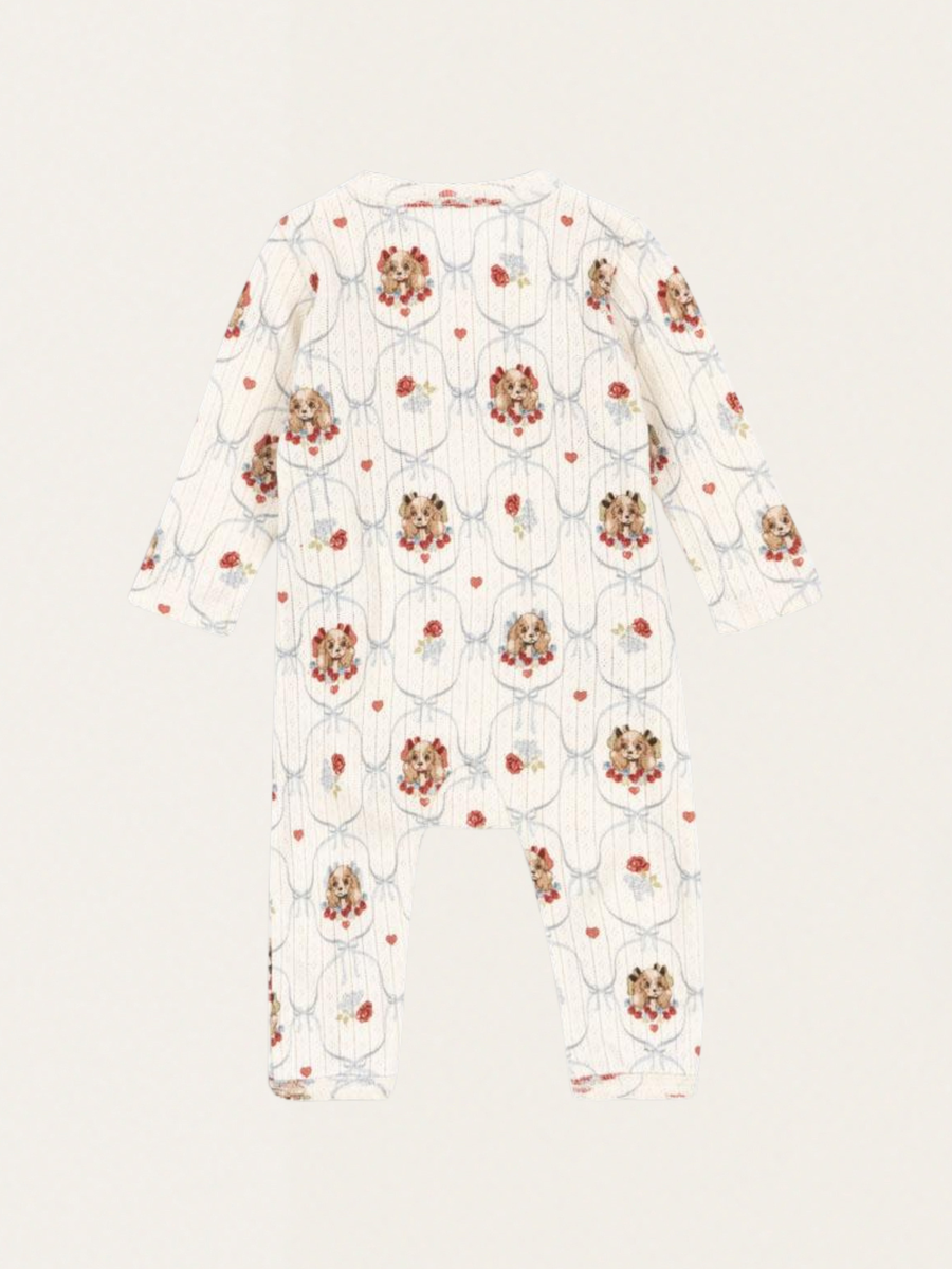 Bawełniane śpioszki kopertowe Minnie Newborn