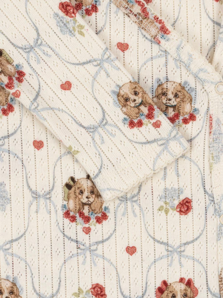 Bawełniane śpioszki kopertowe Minnie Newborn