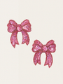 Spinki do włosów Sequin Bow 2 szt. Rapture Rose