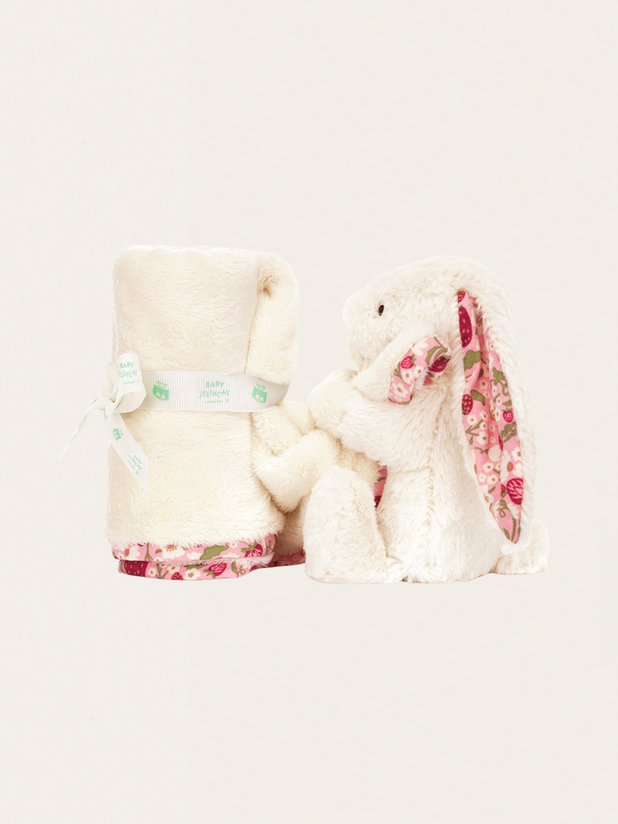 Króliczek Jellycat przytulanka kocyk Blossom Berry
