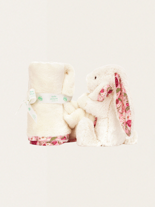 Króliczek Jellycat przytulanka kocyk Blossom Berry