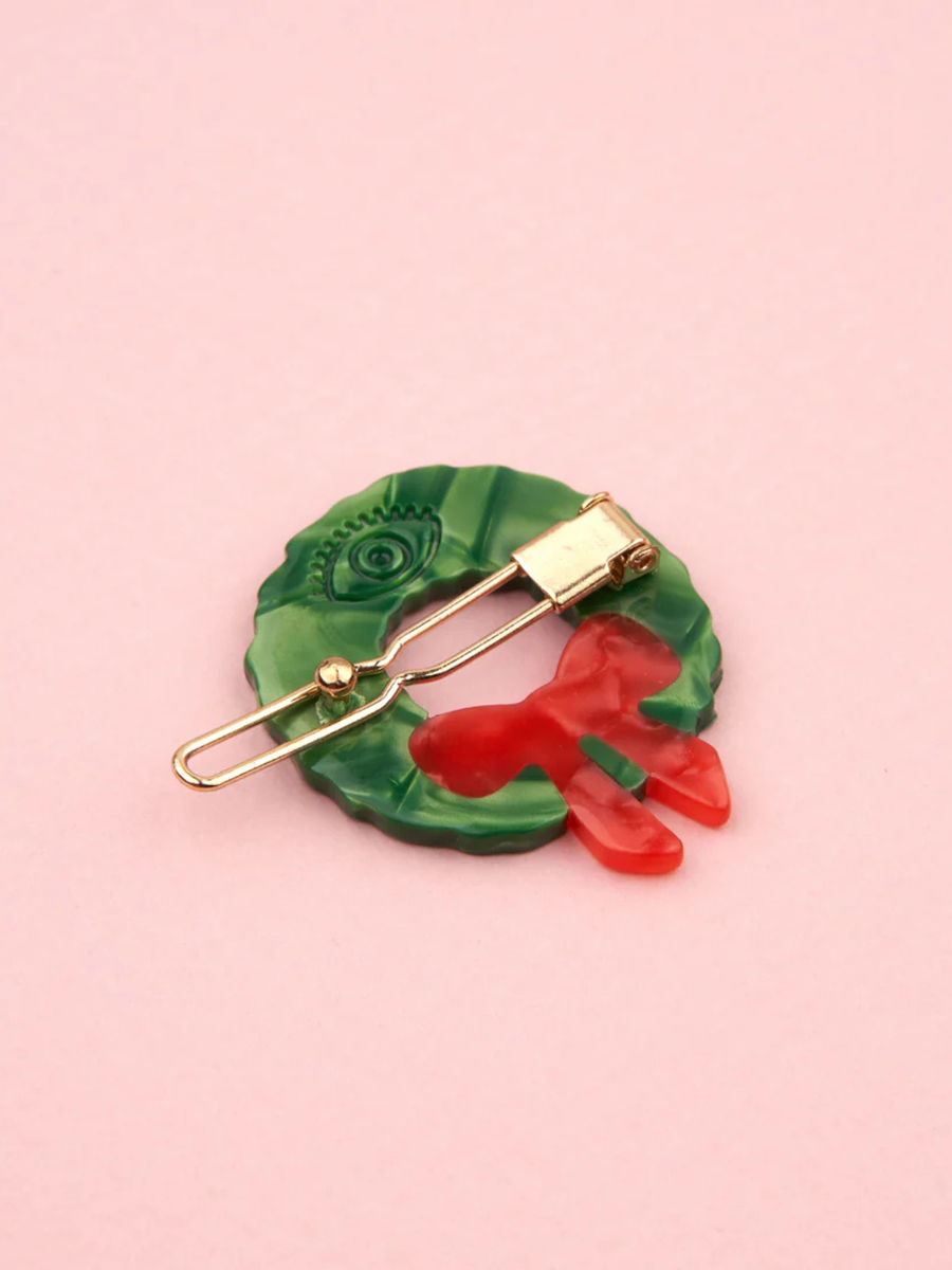 Spinka do włosów Christmas Wreath