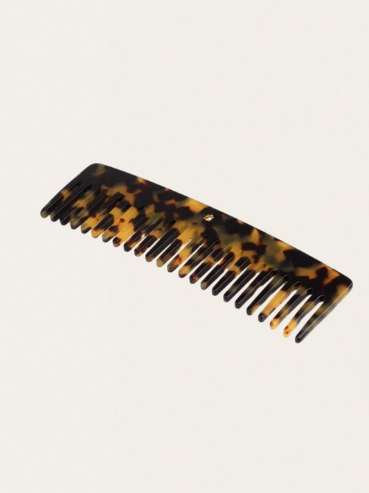 Classic comb in a Tokyo Dark leather case
