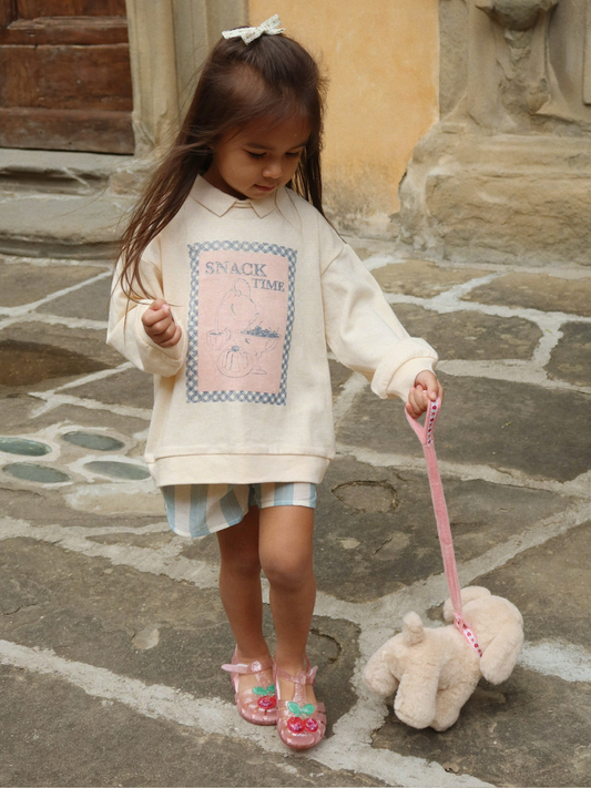 Bawełniana bluza polo Spotty