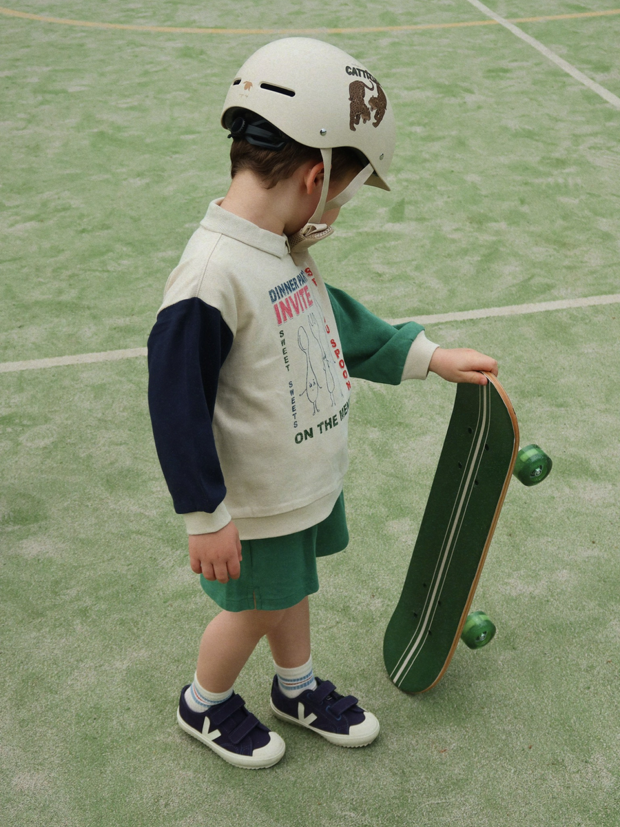 Bawełniana bluza polo Spotty