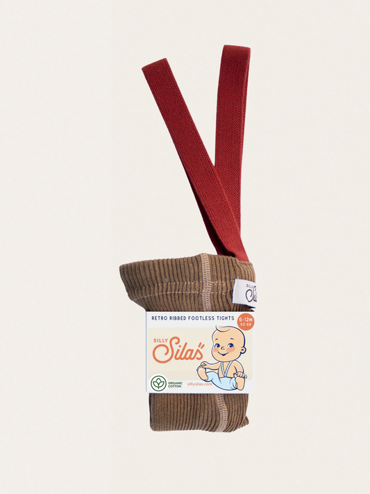 Bawełniane legginsy na szelkach w stylu retro