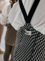 Bawełniane legginsy na szelkach w stylu retro