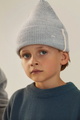 Czapka - beanie z wełny merino Gray Melange