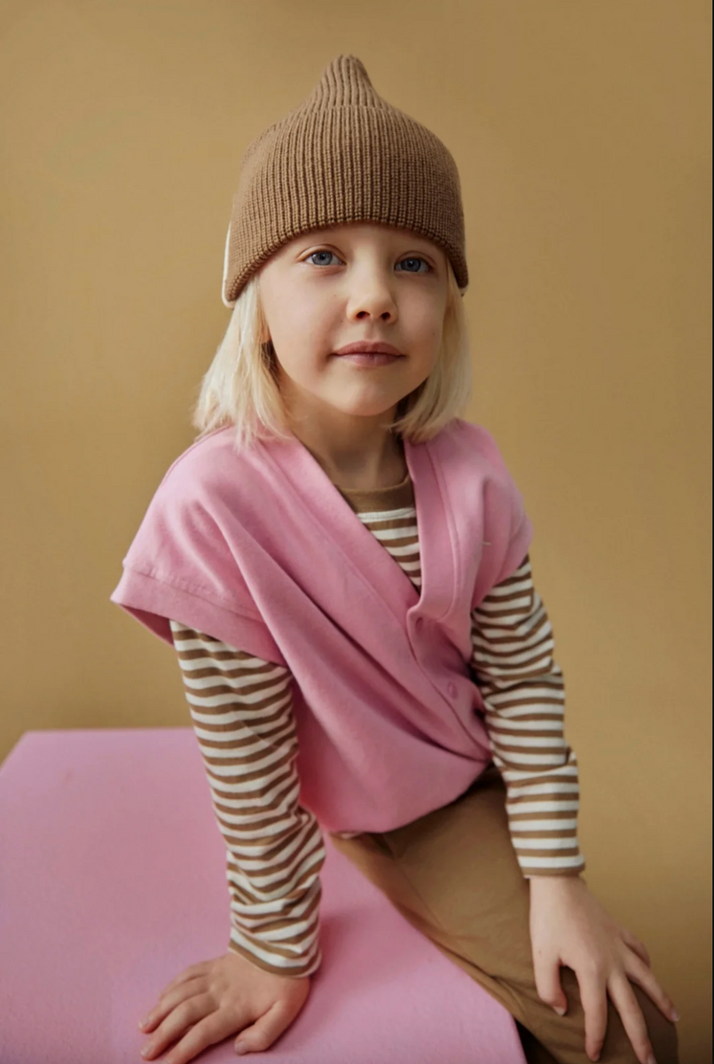 Czapka - beanie z wełny merino Woody