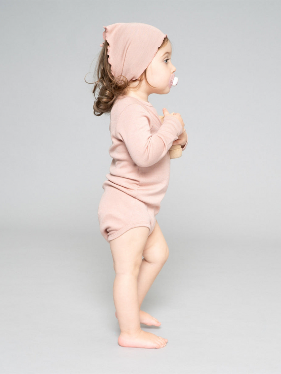 Dawn warmer Body aus Woll- und Seidenmischung