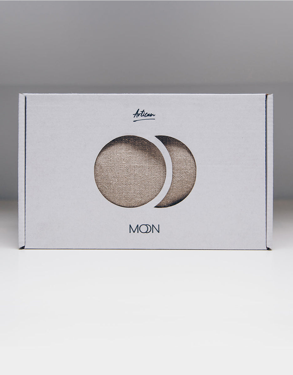 Chusta kółkowa z organicznego lnu - Artisan Clay Moon