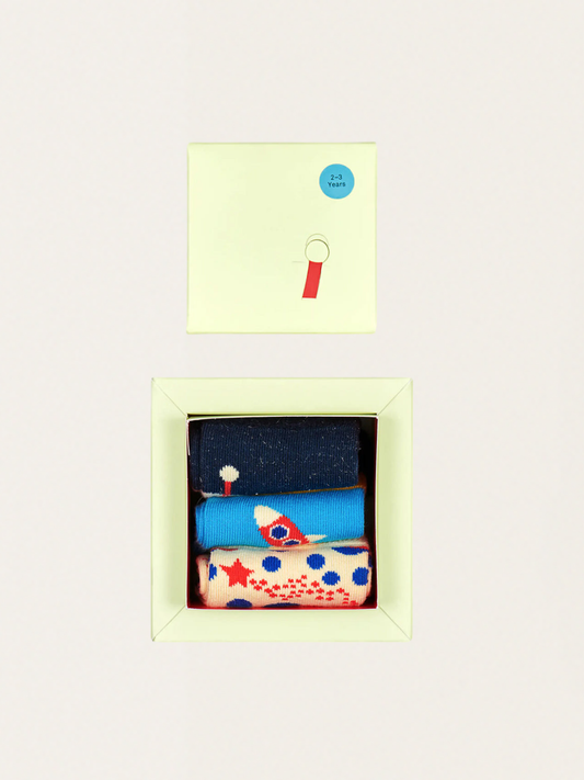 Astronaut 3-pack kids' socks set