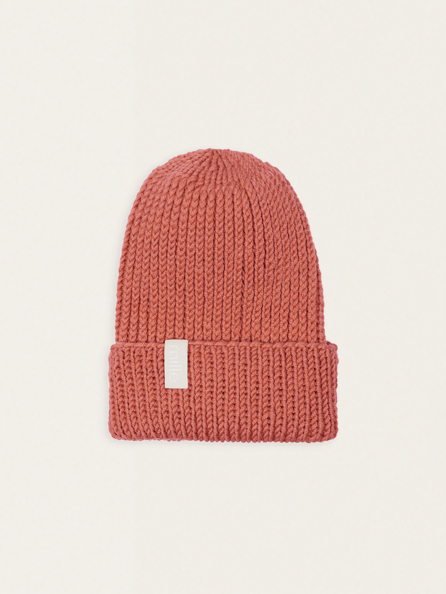 Chunky merino wool hat