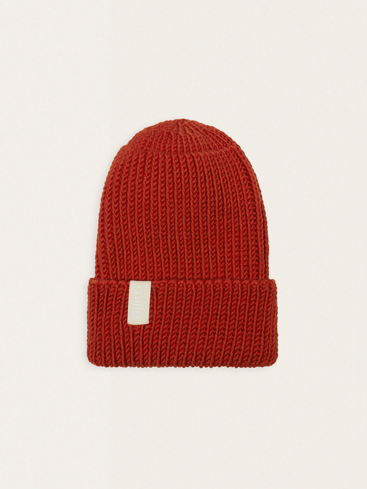 Chunky merino wool hat