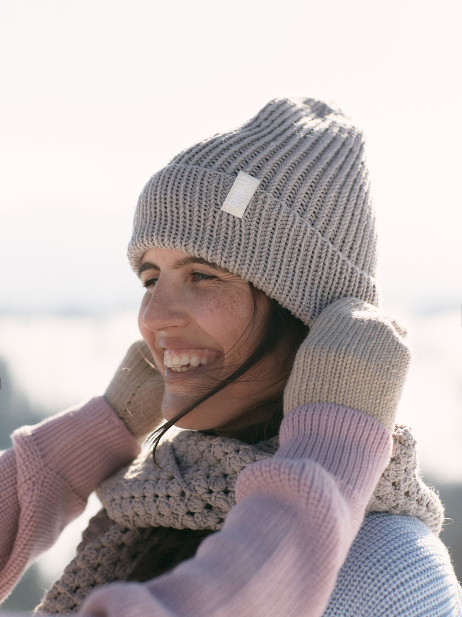 Chunky merino wool hat
