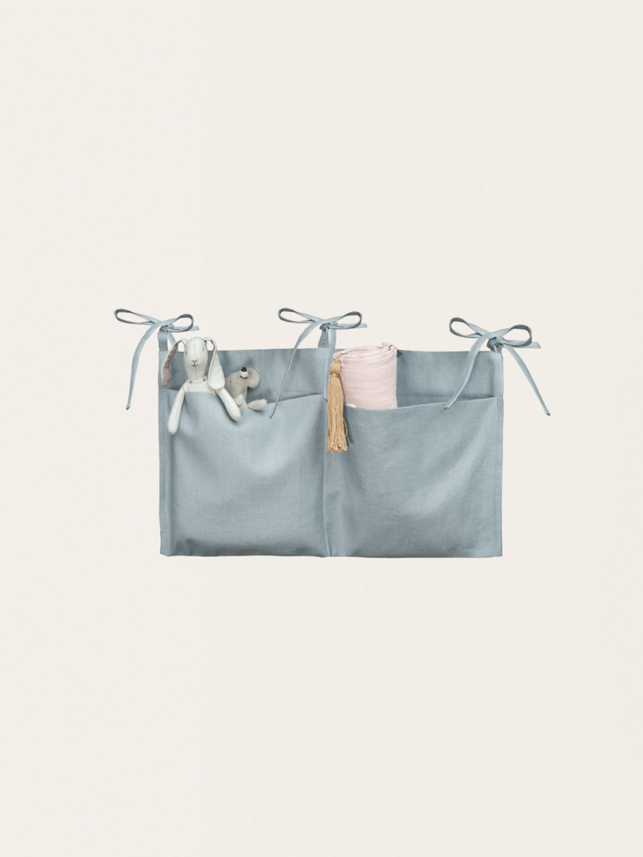 Leinen-Kinderbett-Organizer