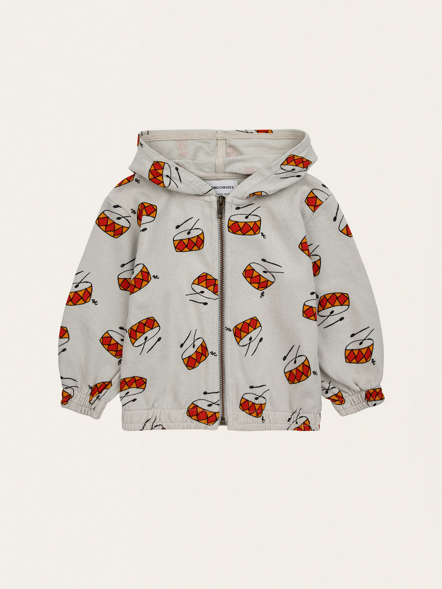 Baby Play the Drum Zip-Up Hoodie
