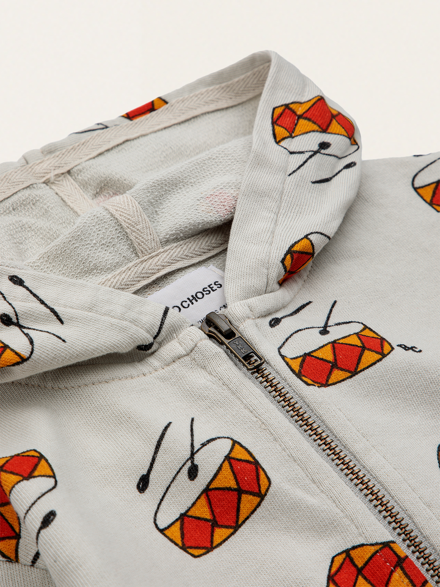 Baby Play the Drum Zip-Up Hoodie