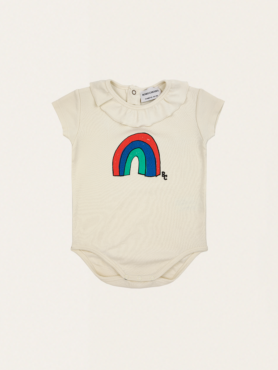 Baumwollbody mit Rüschenkragen für Babys
