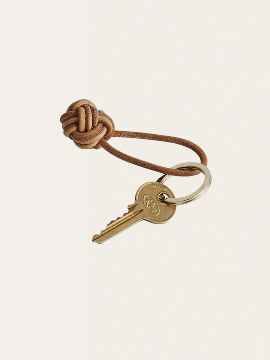Leather keychain