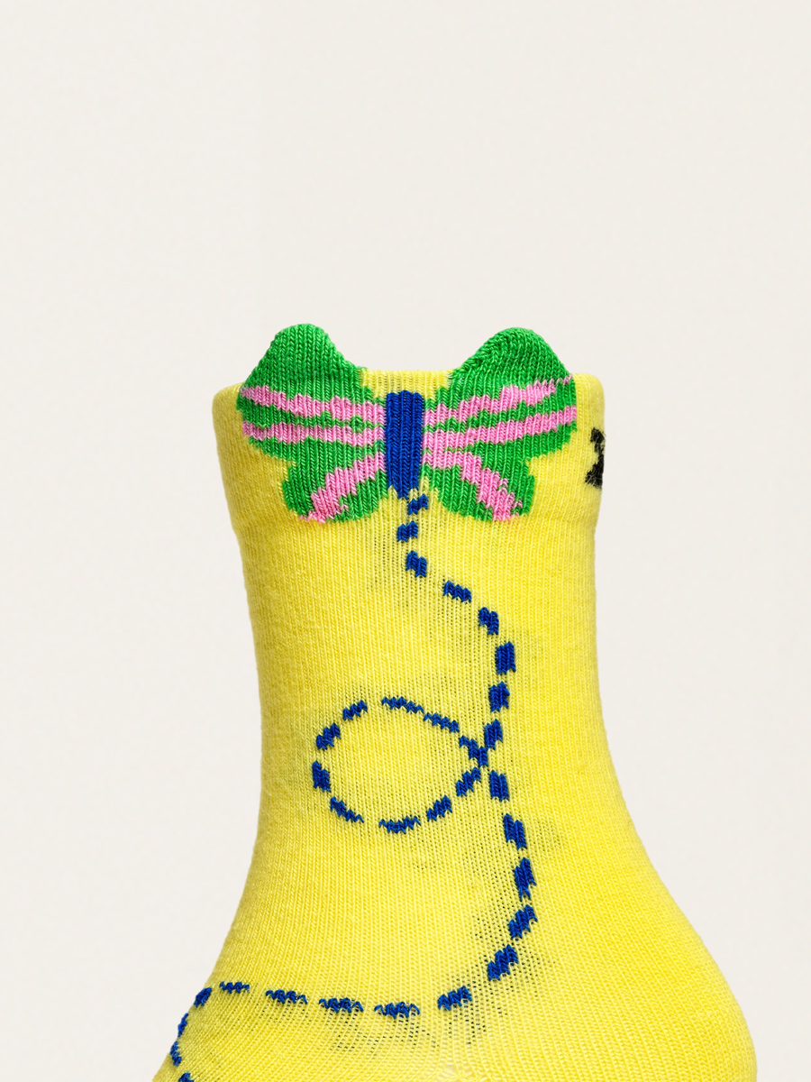 Schmetterlings-Kindersocken, 2er-Pack