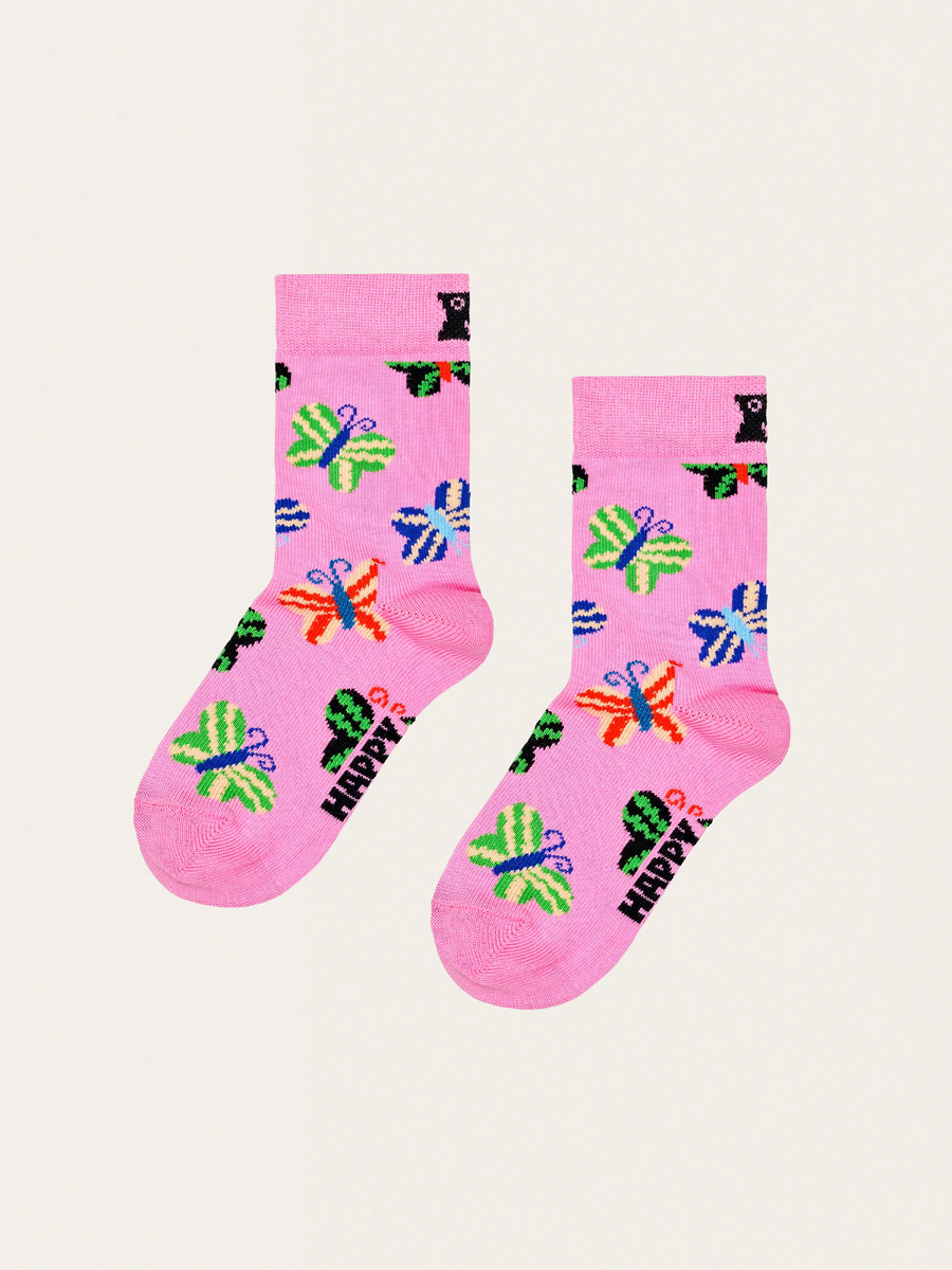 Schmetterlings-Kindersocken, 2er-Pack
