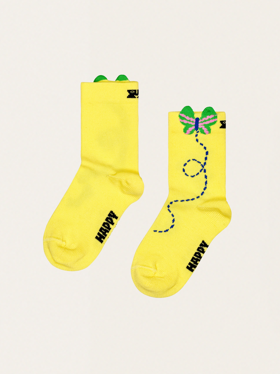 Schmetterlings-Kindersocken, 2er-Pack